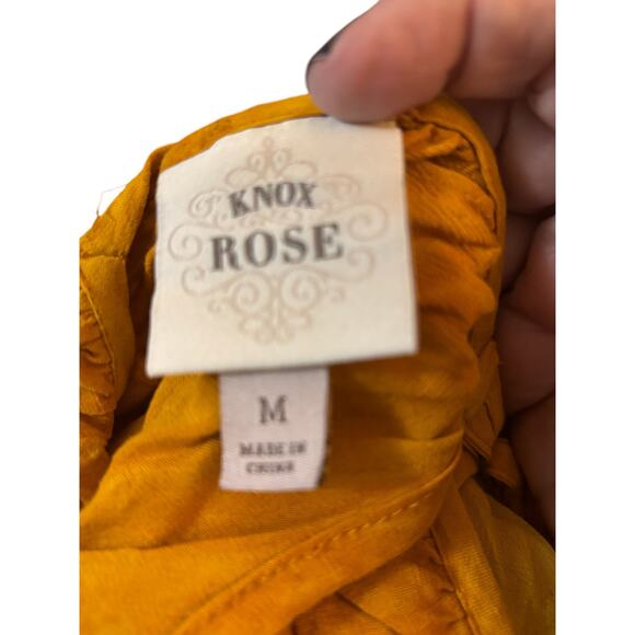 Knox Rose Orange Tie-Dye Sleeveless Maxi Dress, Rayon/Linen Blend, Size Medium - Picture 6 of 7